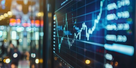 Fototapeta premium A high-tech cryptocurrency exchange platform with real-time trading data and secure transaction features
