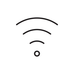 Signal icon Simple thin outline