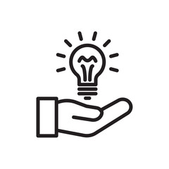 Solution icon Simple thin outline