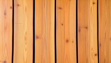 Naklejka premium Warm brown wooden panels arranged vertically, showcasing a rich texture and natural grain, creating a cozy and inviting atmosphere perfect for interior design