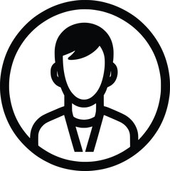 Man user profile icon vector illustration.