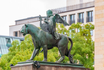 Architectural Elements of Historical buildings in the center of Berlin, Germany.