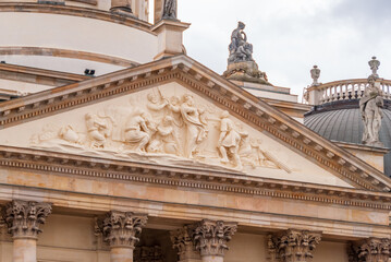 Architectural Elements of Historical buildings in the center of Berlin, Germany.
