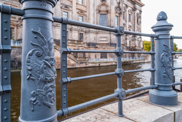 Architectural Elements of Historical buildings in the center of Berlin, Germany.