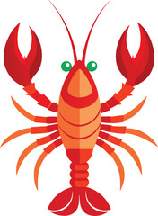 Lobsters vector illustration on white background
