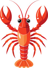 Lobsters vector illustration on white background