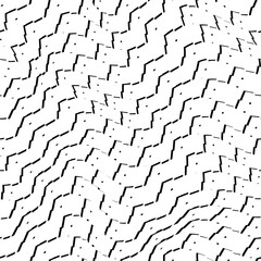 Warped moir&eacute; print texture. Vector seamless pattern.