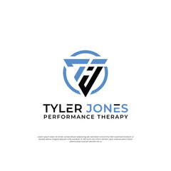 Tj  letter logo design vector illustration EPS