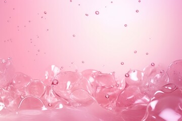 Pink water liquid splash