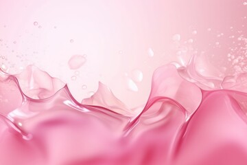 Pink water liquid splash
