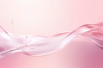Naklejka premium Pink Liquid Curl with Fine Droplets