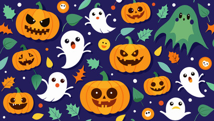 halloween seamless background