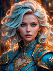 Fototapeta premium Blonde Maximaliset Rococo