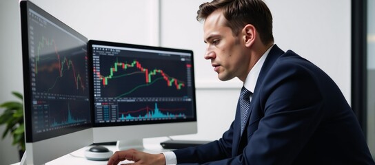 An equities trader demonstrates professional composure amidst financial turmoil