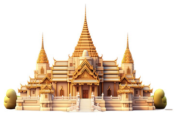 Fototapeta premium PNG Architecture building pagoda temple.