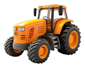 Obraz premium PNG Tractor vehicle cartoon.