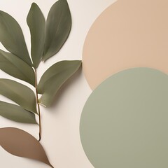 Modern Minimalist Leaf and Circle Designs for Aesthetic Decor