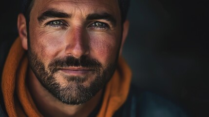 Fototapeta premium frontal portrait photography of man