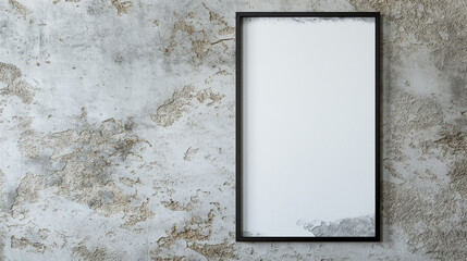 Modern Minimalist Frame on Light Concrete Wall