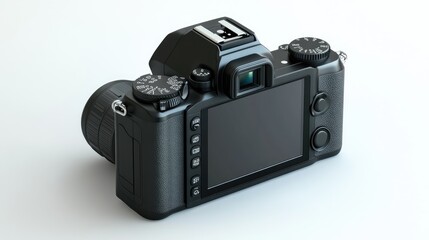 Modern Camera Back View with Clean Design