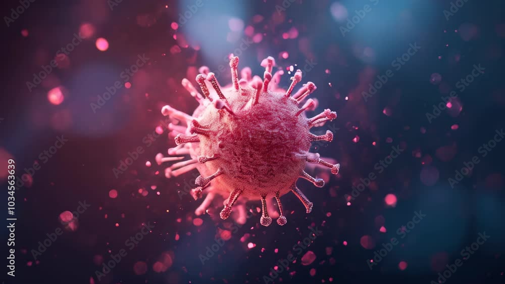 Poster delve into the fascinating world of virology as a pathogens complex structure is revealed through ad