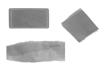 Torn rip paper texture on white background with space for your message