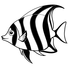 black and white fish