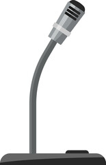 Public speech microphone. Conference audio cartoon icon