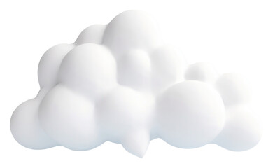 PNG White cloud simplicity fluffy.