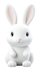 Obraz premium PNG Animal mammal rabbit white.