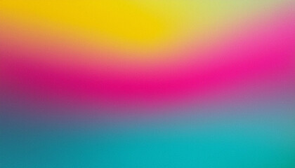 blend of pink, yellow, and turquoise hues, interspersed with a noisy grain texture, symbolizing creativity, joy, and a playful spirit