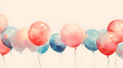 colorful balloons background