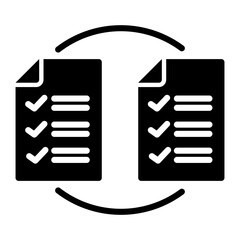 Comparison Glyph Icon