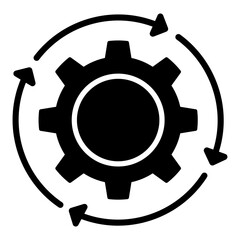 Continuous Glyph Icon