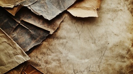 Aged Vintage Paper Texture with Grunge Finish for Old-World Aesthetic Design Projects