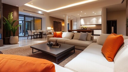 Modern Living Room Interior Design with Minimalist Decor