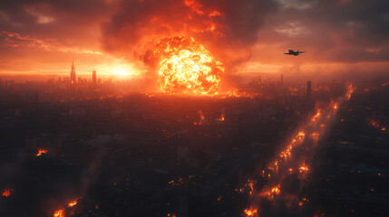 Fury Above the Flames Wings of Destruction and Chaos