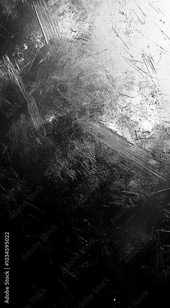 Poster abstract monochrome texture with chaotic patterns and contrasts.