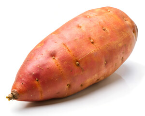 sweet potatoes isolated on white