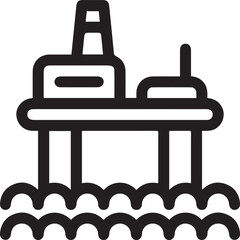 Oil icon symbol vector image Illustration
