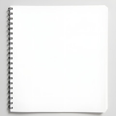 blank notebook on white Sketchbook background. Generative ai