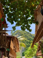Huts in Phi Phi Islands, Thailand.