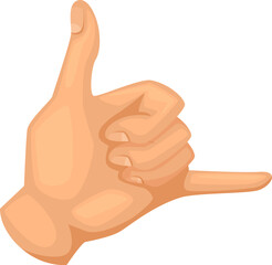 Call me hand gesture. Contact or communication symbol