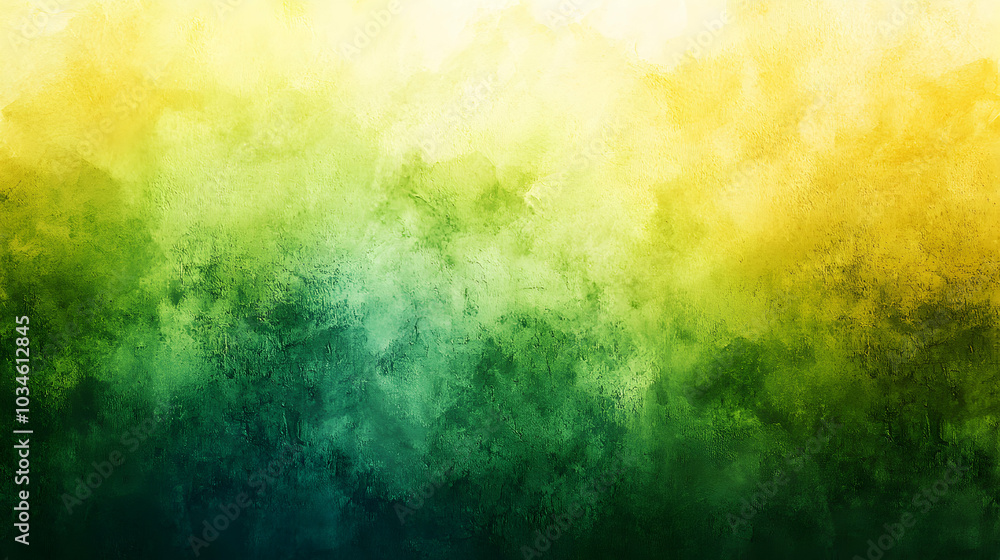 Poster Clean and Fresh Green and Yellow Gradient Background with Subtle Texture