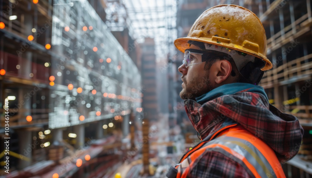 Poster enhancing construction safety with augmented reality interface for real-time sensory integration