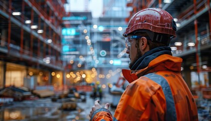 Real-time augmented reality interface for enhanced construction safety and efficiency