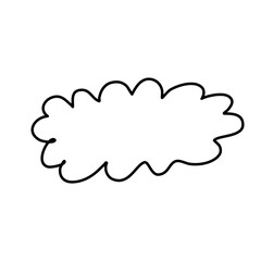 Children draw cloud doodle
