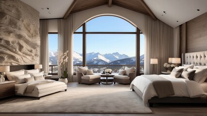 living room with a window