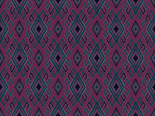 Ikat ethnic seamless pattern
