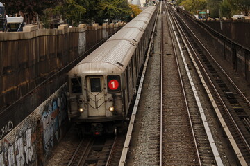 Obraz premium Number One Train from NYC